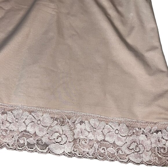 Vintage Ruby Ribbon Shapewear Lace Trim Camisole Size 34 Beige Control Top - Picture 2 of 5